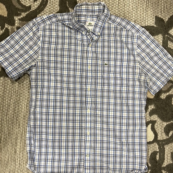 Lacoste Button Down Short Sleeve Shirt - Picture 2 of 5